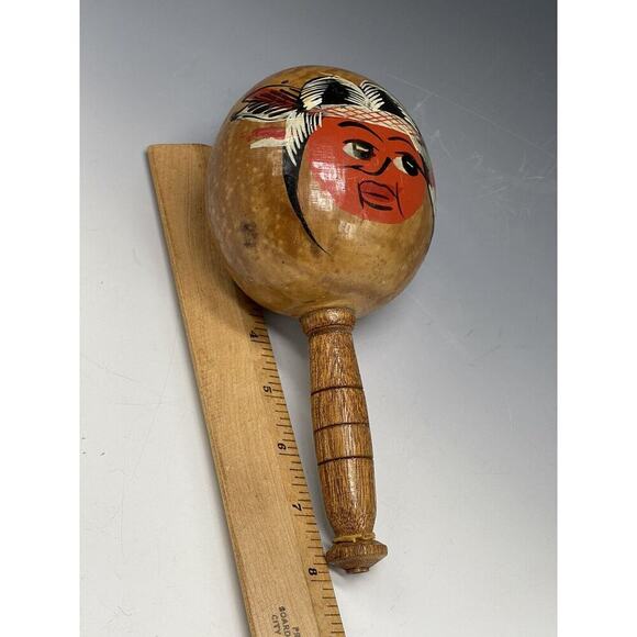 Vintage Wooden Venezuela Maraca‎ Shaker Music Instrument Glossy Finished - Picture 2 of 6
